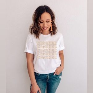 Teacher tee NEW size Medium